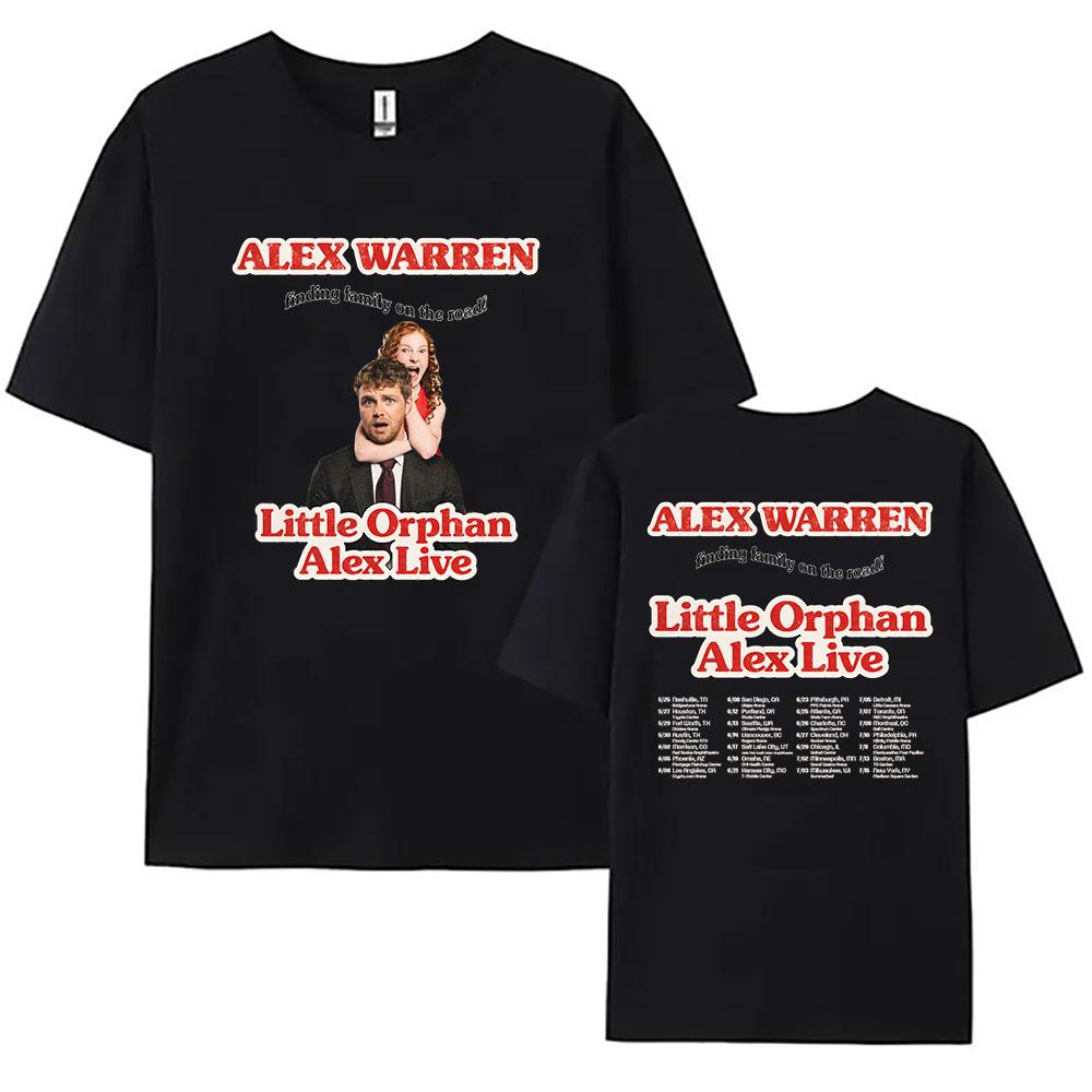 

Little Orphan Alex Live T-shirt ALEX WARREN Finding Family on The Road Tshirt Short Sleeve Cotton Loose T Shirt Print Tee XXL