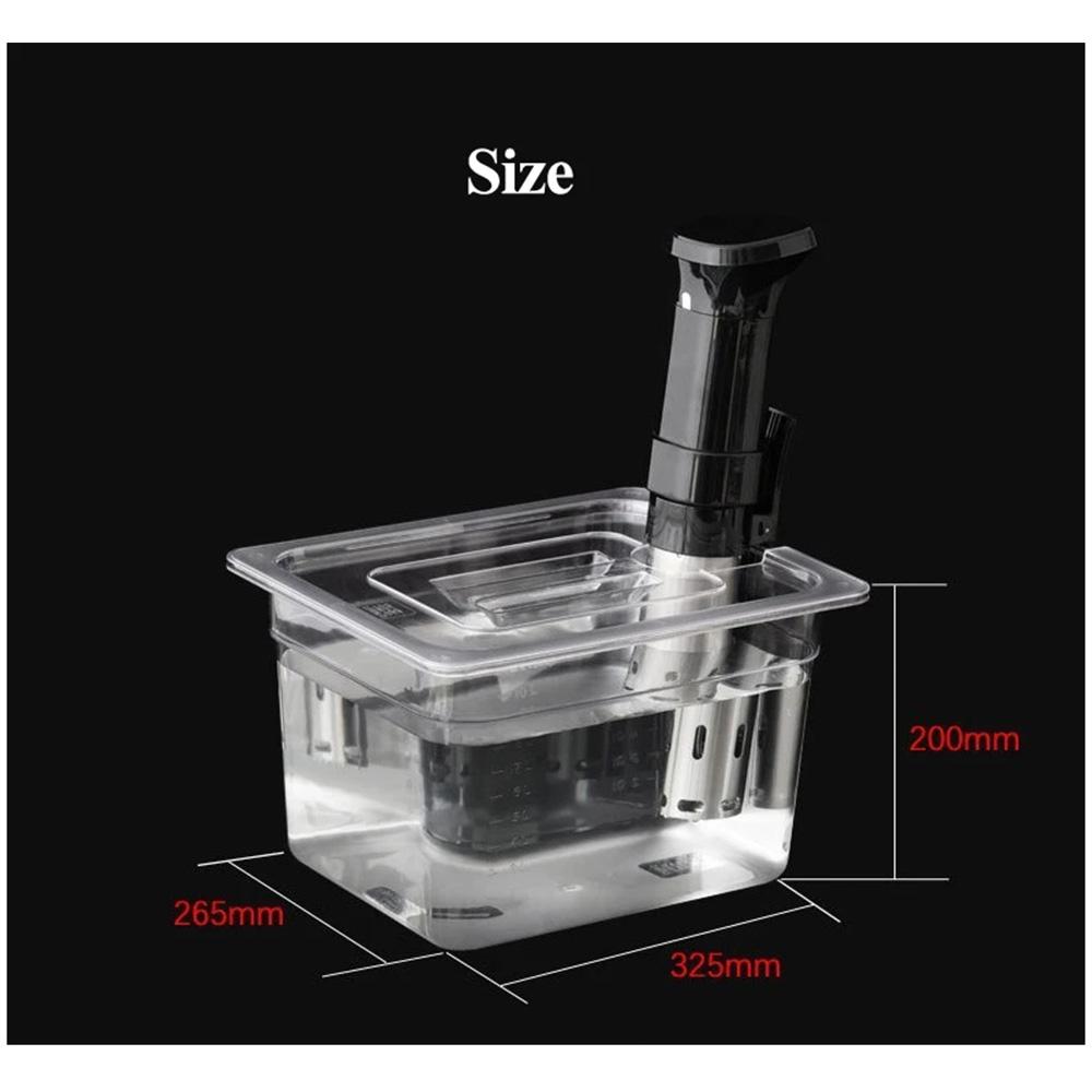 Sous Vide Cooker Container 6L 11L Two Sizes Food Grade PC Material For Immersion Circulators Durable Kitchen Tool