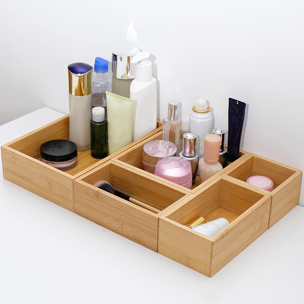 Bambus Schubladen Organizer Aufbewahrungsbox / Behlter Set - 5-teiliger  Mehrzweck-Schubladenorganizer fr Kche, Bad, Schreibtisch, Make-up,  Schmuck gnstig kaufen  Preis, kostenloser Versand, echte Bewertungen mit  Fotos  Joom
