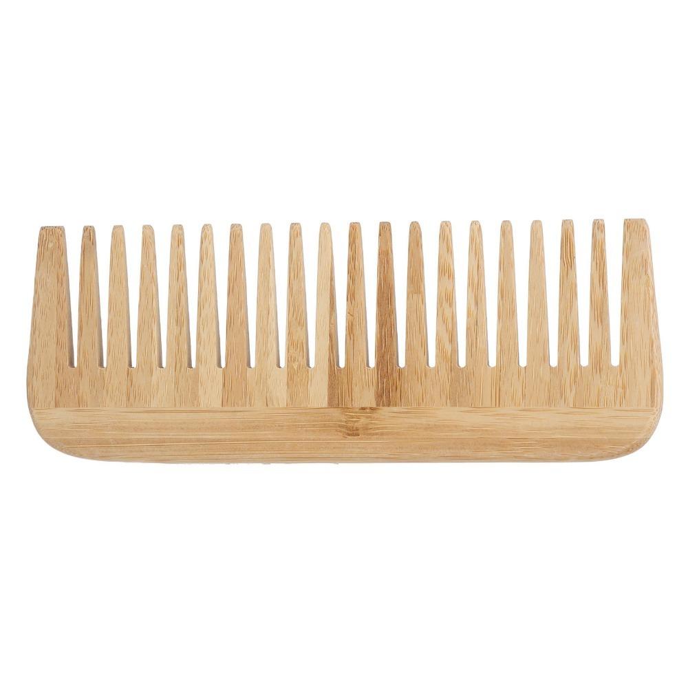 Durable Wide Tooth Comb Portable Wood Comb For Salon Bamboo Comb Home Use