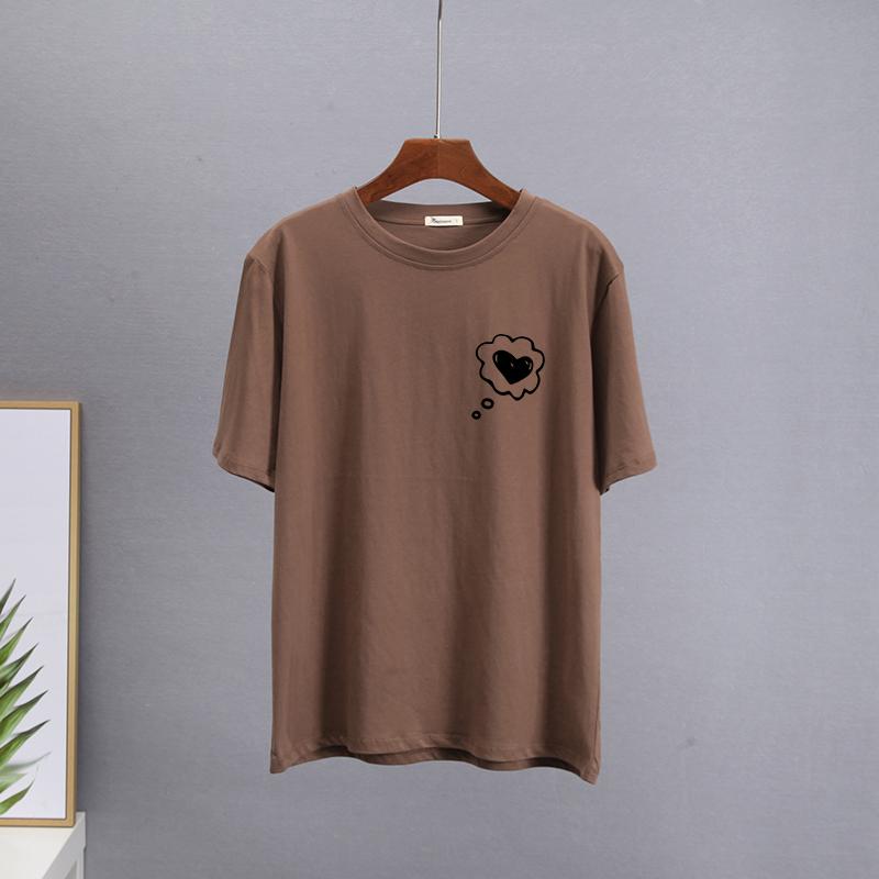 Hirsionsan Graffiti Grafik T-Shirt Damen Sommer Einfache Druck T-Shirts Baumwolle Elegant Damenkleidung Locker Lässige Pullover Tops