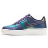 Nike Air Force 1 Low LV8 Grade School 'Purple Neptune Green' (Unisex) Court Purple / Neptune Green / Black / Rush Pink Skate Shoes 849345 500