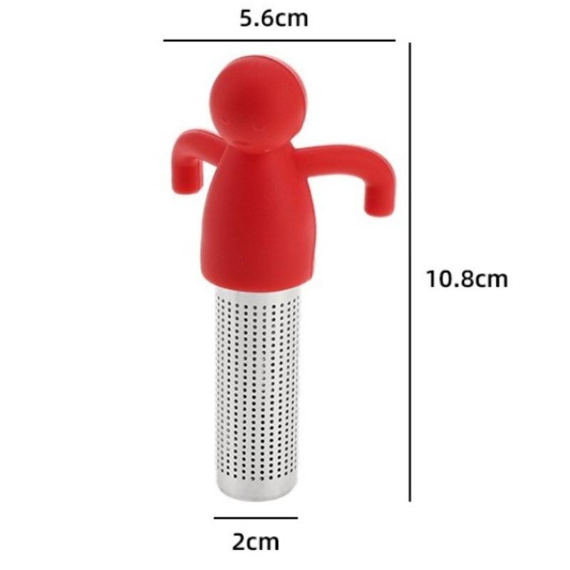 Silicone tea maker creative humanoid tea leak tea filter household tea tea compartment filter tea set accessories