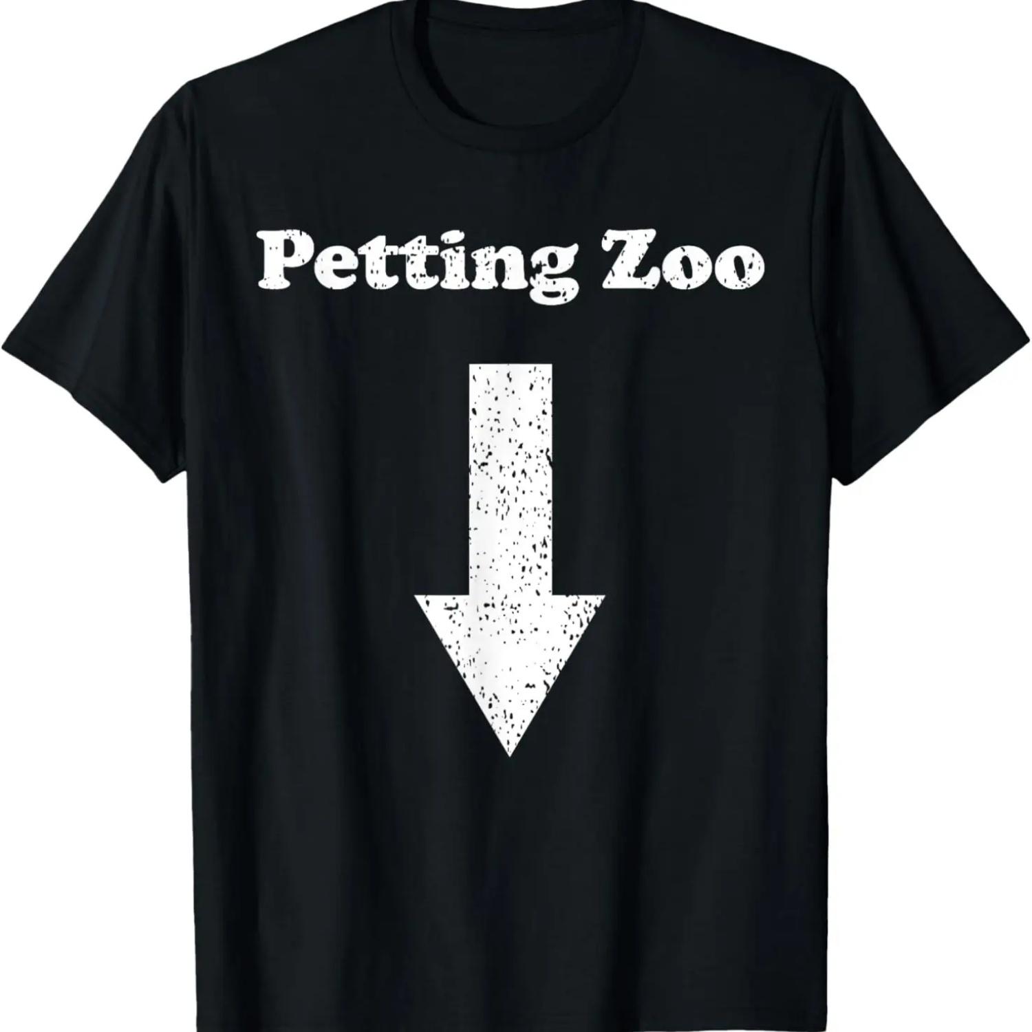 Funny Crude Humor Shirt, Naughty Petting Zoo T-Shirt S