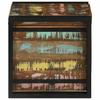 Storage Box with Storage Compartment 40 X 40 X 40 Cm Solid Acacia Wood