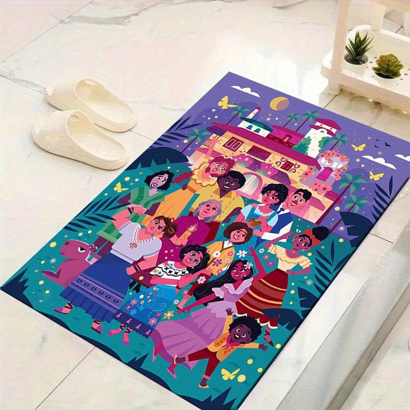 

1pc Encanto Pattern Carpet Area Rug Non slip Carpet Hand Washable Floor Mat Suitable For Living Room Bedroom Home Decor Room Decor 60cm by 90cm