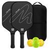 T700 Carbon Fiber Pickleball Paddle Set Beginner Training Rackets Balls