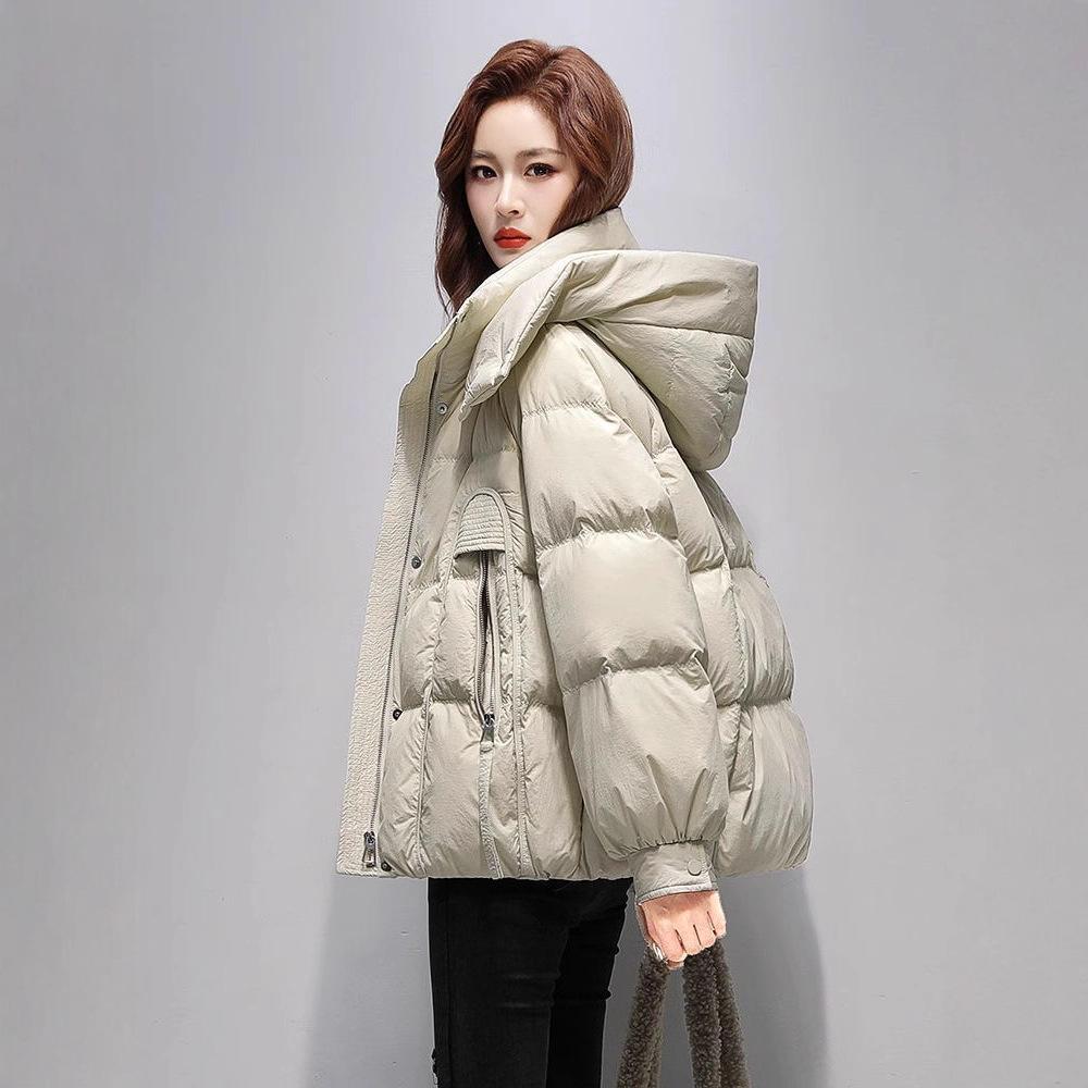 Women’s Short Hooded Windproof Thicken Warm Winter Jacket
