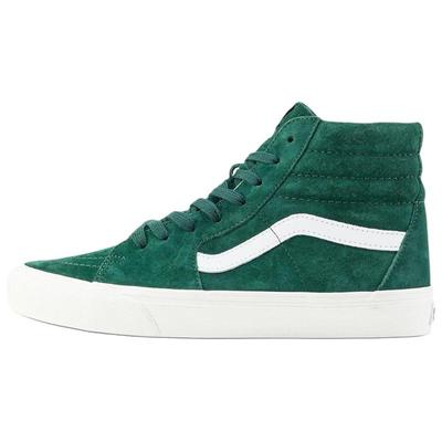 Sk8 Hi High Top Skateboard Shoes Unisex Dark Green White Sneakers VN000BW7EME