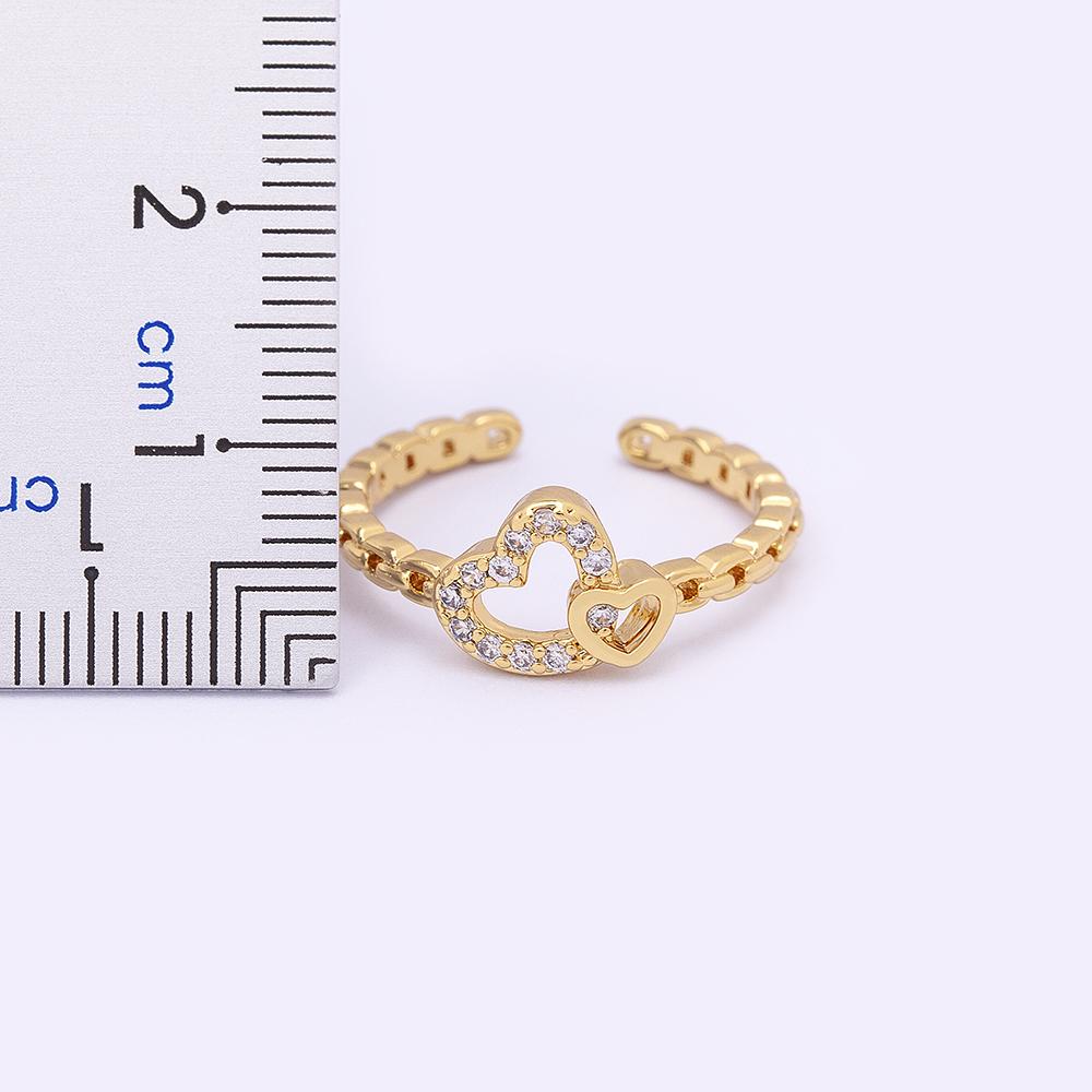 Nidin Fashion Open Adjustable Ring For Women Female Cute Finger Rings Romantic Birthday Gift Girlfriend Shiny Zircon Jewelry