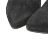 Sergio Rossi Suede Stretch Ankle Boots for Women, Black, Size 35 1/2, A85191 Shoes 35.5 blackUsed