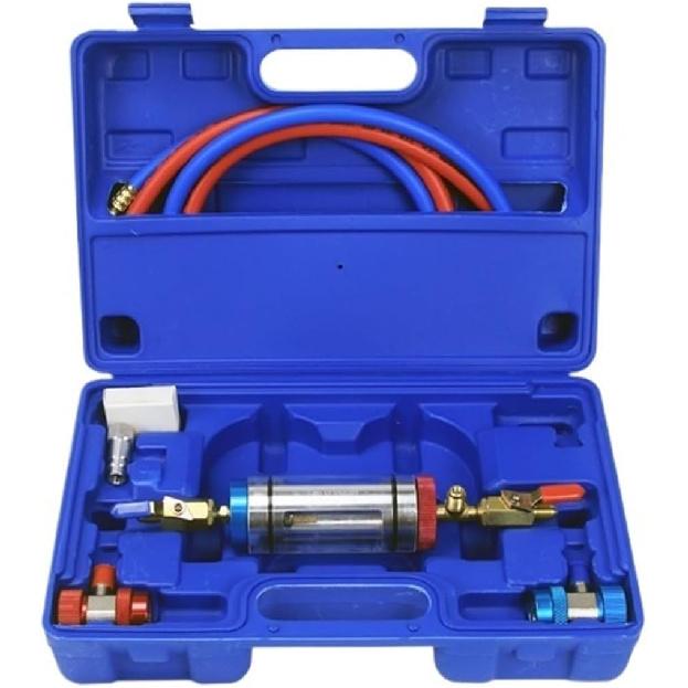 Automotive Air Conditioning Refrigerant Oil Analyzer Car A/C System Compressor Oil Filter Test Tool Aircon Oil Checker(Only one)