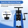 Tube Roller Bender for Mild Steel Copper Aluminum Manual Heavy Duty Metal Bending Machine Square Round Pipe Bender 150mm Vertica
