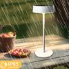 Solar Table Lamp Dimmable Cordless Table Lamp Waterproof Portable Night Light Rechargeable Night Lamp for Garden Terrace Camping