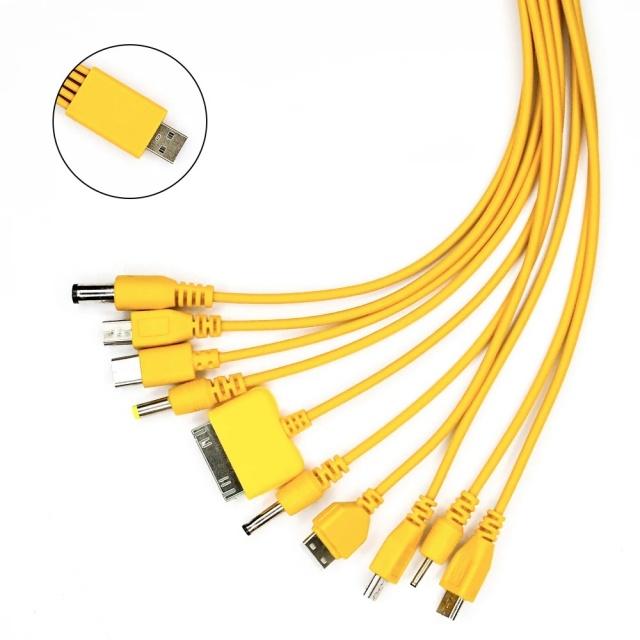 10 In 1 Multi-Function USB Cable Universal Phone Charging Cable Multi-head Charging Cable Cord For Samsung Nokia Phone Charger