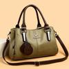 Shoulder Bag Women Faux leather Adjustable Strap Multi Pocket Office Daily