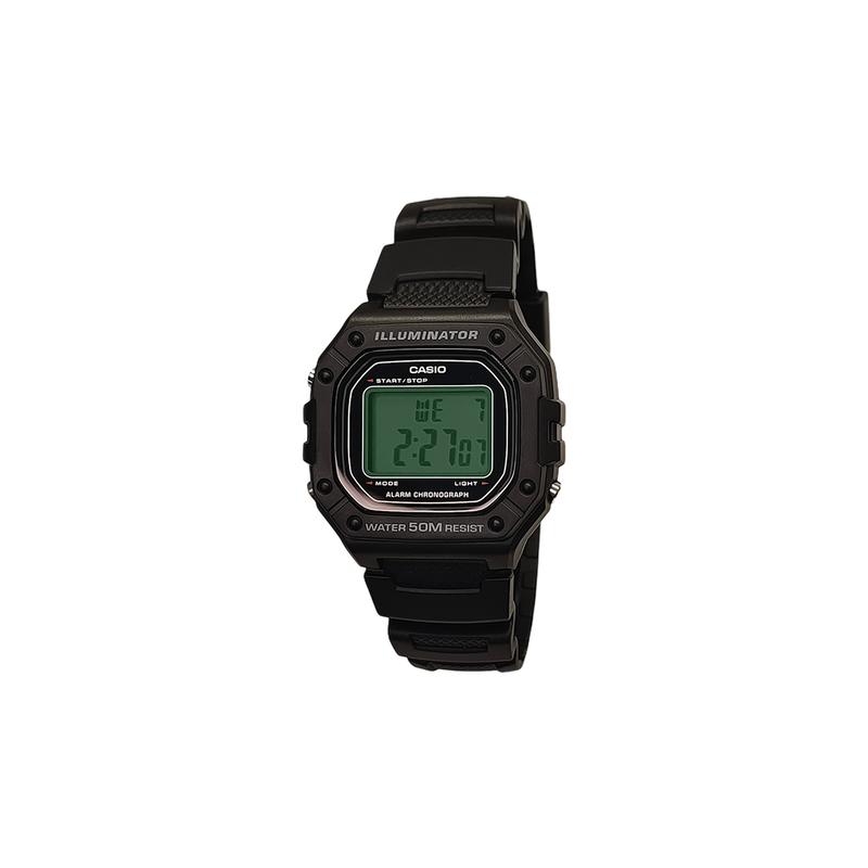 Casio Özelleştirilmiş saat modifiye serisi siyah reçine kasa moda trendi günlük su geçirmez W-737H-1A modifiye-sağlam siyah kalkan W-737H-1A