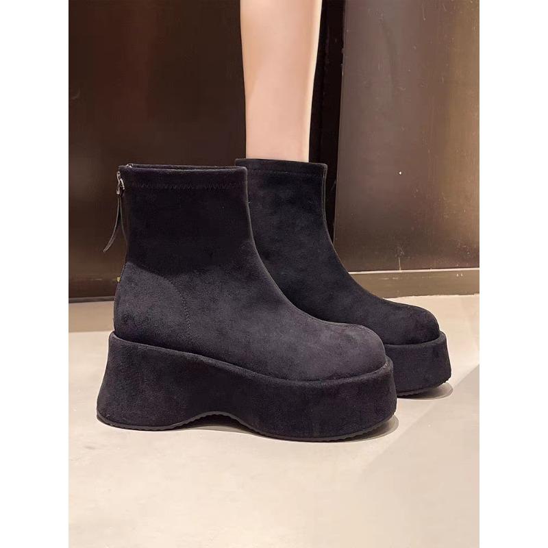 

Ботильоны на платформе Trifle Женские Осень/Зима Новые Маллард Маленькие Узкие Ботинки 40