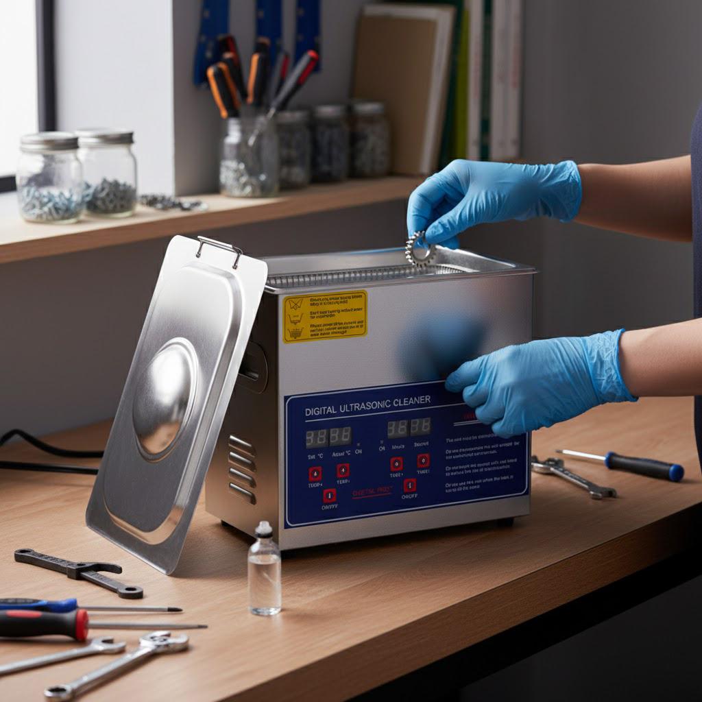 Ultrasonic Cleaner With Display And Heater 220W 3.2L Ps-20A