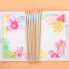 10Pcs/Set DIY Flat/Tip Nylon Hair Wooden Handle Hook Line Pens Paint Brushes Watercolor Brush Drawing Brush Calligraphy Supplies