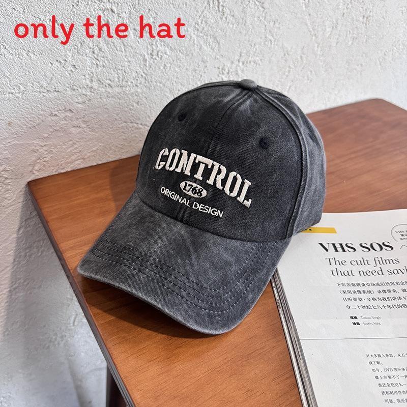 Style Street Retro Letter Embroidery Neutral Casual Baseball Cap For All Seasons