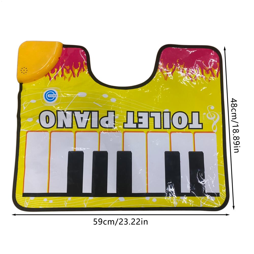 

Piano Floor Mat Toilet Funny Potty Piano Sounding Rug Toilet Rug Novel Toilet Carpet For Toilet Bathroom Dorm Apartment