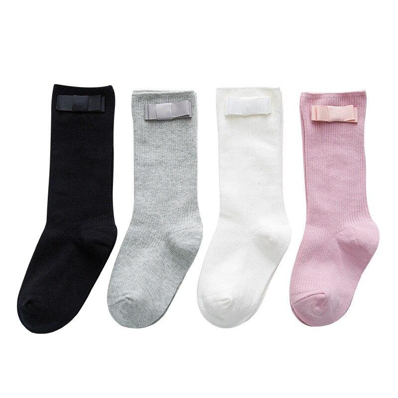 Șosete pentru bebeluși Șosete înalte până la genunchi Șosete din bumbac Solid Copii Fată Băiat Șosete Sugar Copii încălzitoare de picioare Șosetă lungă cu volane