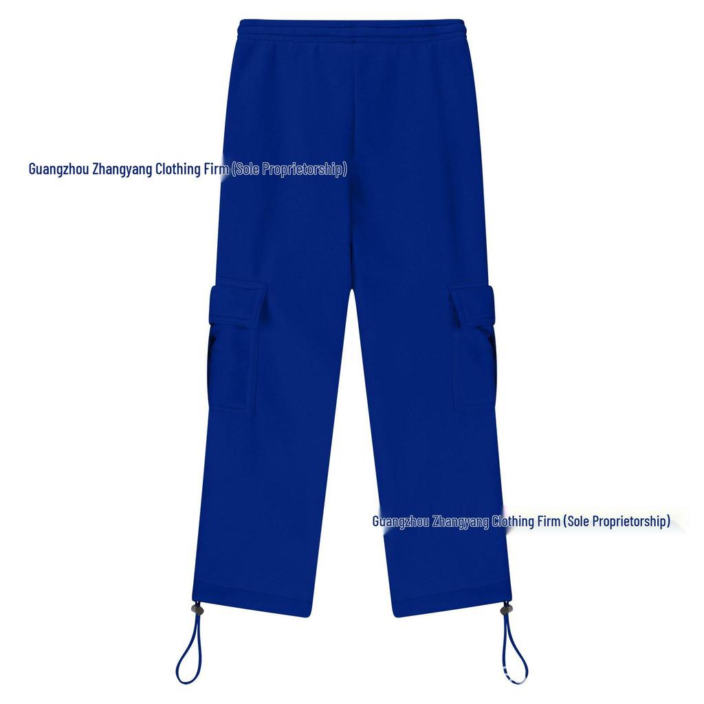 2024 Boys' European & American Multi-Pocket Drawstring Cargo Sweatpants for Middle & Big Kids