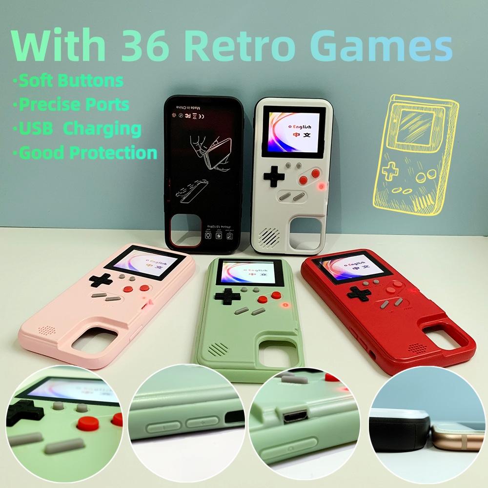 Handheld 36 Klassisch Cover Spielkonsole Spieler Handyhüllen Video Retro Gaming Handyhüllen für I Phone 13 12 Pro