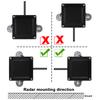 Carsanbo 24G Car BSD Blind Spot Monitoring System with Dual Color LED light Parking delay warning function
