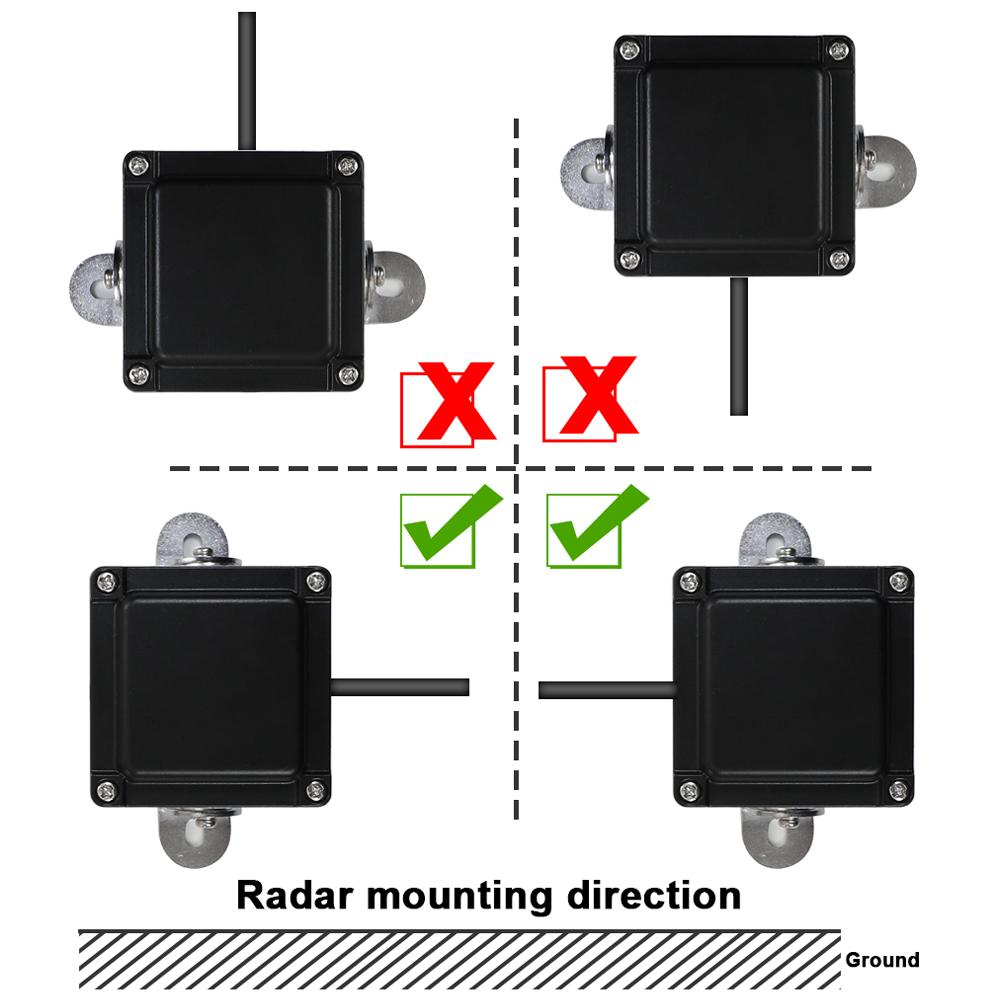 Carsanbo 24G Car BSD Blind Spot Monitoring System with Dual Color LED light Parking delay warning function
