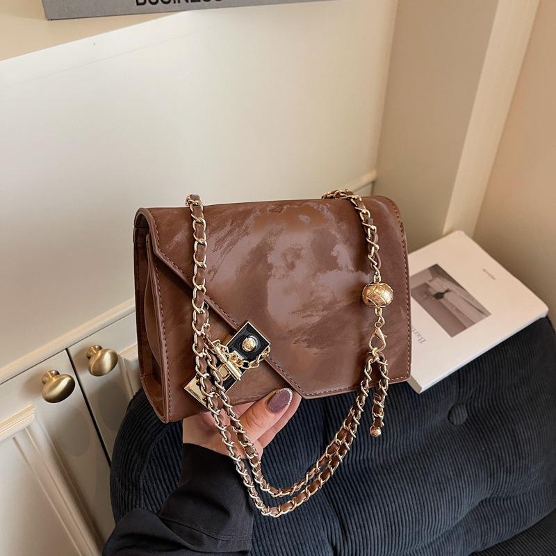 Premium bag women's new fashion trendy chain small square bag simple shoulder bag niche design messenger bag