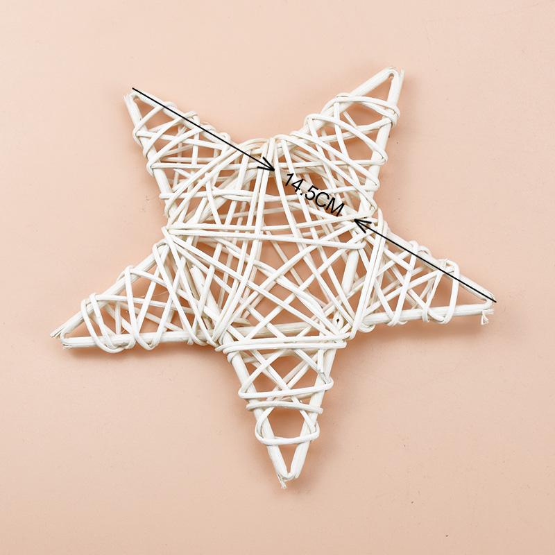Artificial Plants Star Wreaths Wedding Decorative Flowers Festival Ornament Rattan Garland Door Hanging Diy Gifts Box Home Decor
