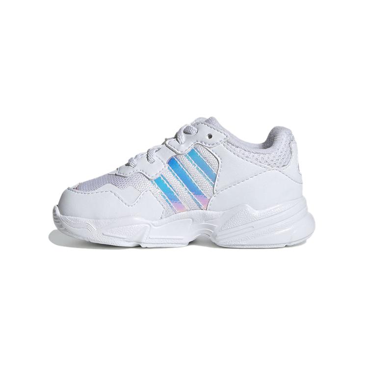 

Adidas Originals Yung 96 El I Fabric Breathable Low top Toddler Shoes White Blue Infant And Toddler EE6739 21