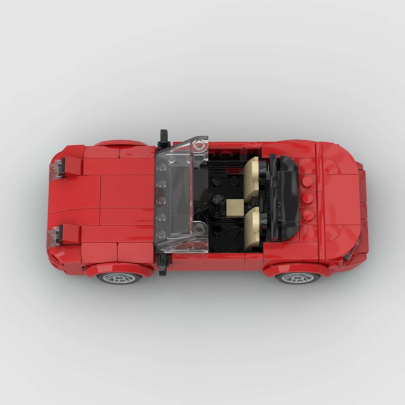 Miata MX-5 NA MOC Car Convertible Speed Champions Super Race F1 Vehicle Model Building Block Racing Brick Christmas Gift City