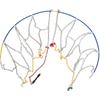Snow Chains, Wear-Resistant High Carbon Steel Anti Slip Tire Chain for Passenger Cars, Pickups, and SUVs, Set of 2 (KN140)