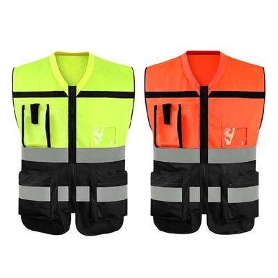 Reflective Safety Vests for Men Women High Visibility Reflective Strips Mesh Vest with Pockets