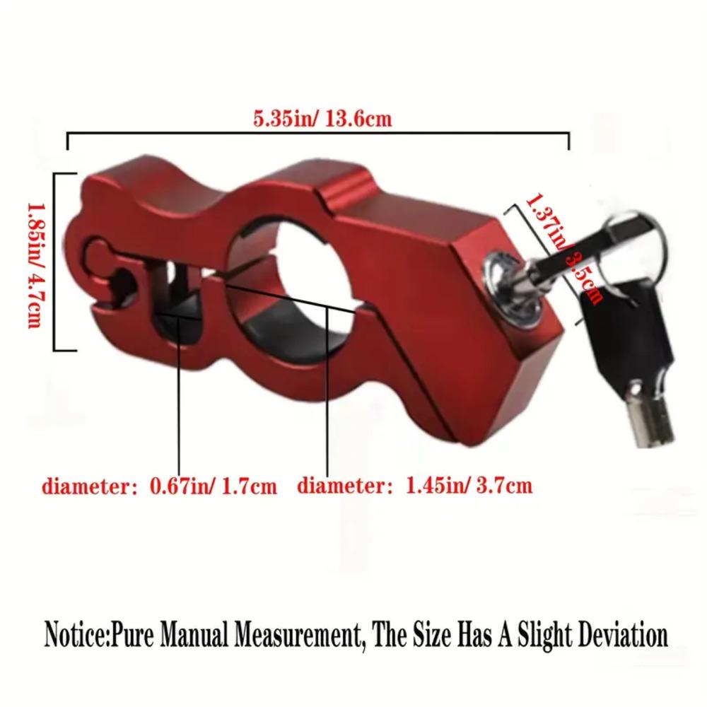 Motorcycle Grip Lock Security Safety Handlebar Handset Locking Fit Scooter ATV Dirt Street Bikes Anti Theft