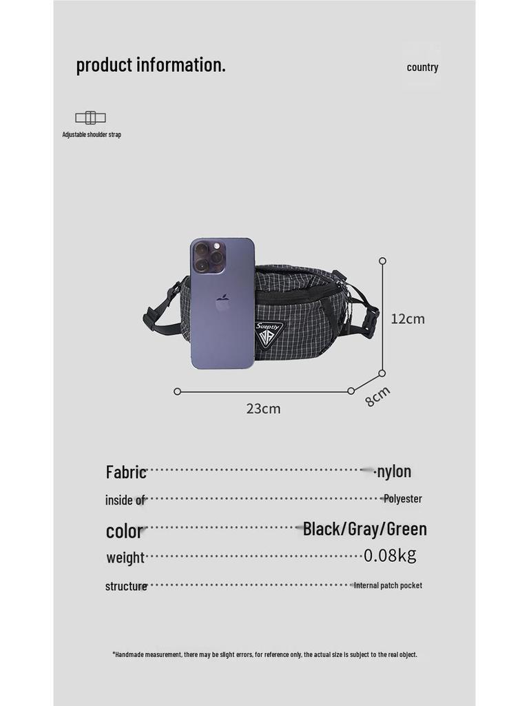 Unisex horská crossbody taška v korejském stylu: Trendy malá taška přes rameno na telefony a sport (2025)