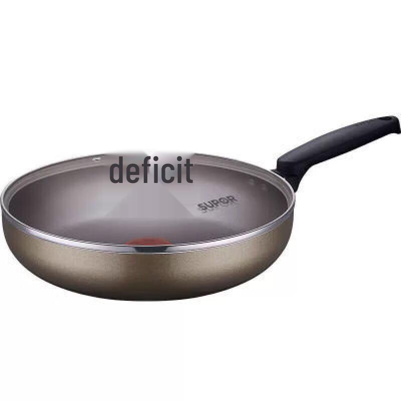 Supor Red Dot Non-Stick Skillet with Glass Lid