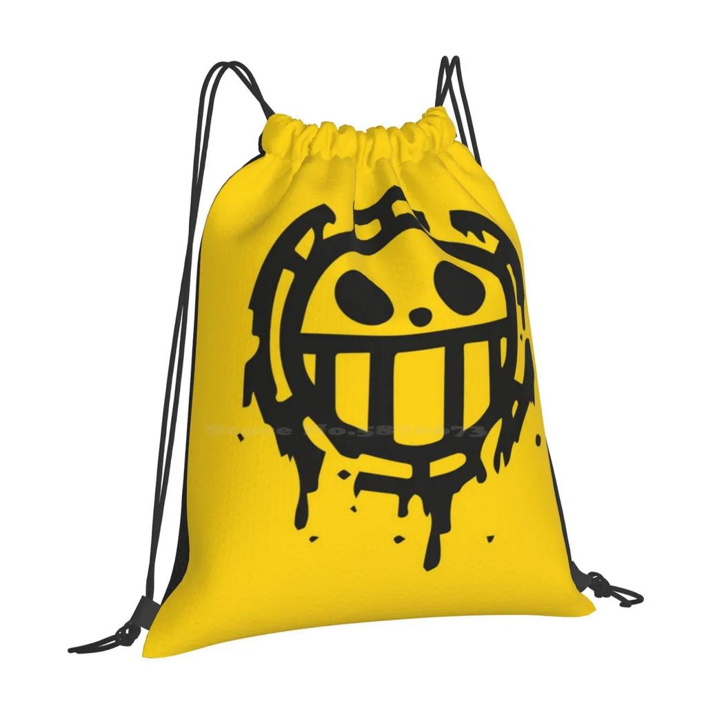 Trafalgar D. Water Law Pattern Design Laptop Travel School Bags Trafalgar D Law Trafalgar D Water Law Trafalgar Law Monkey D