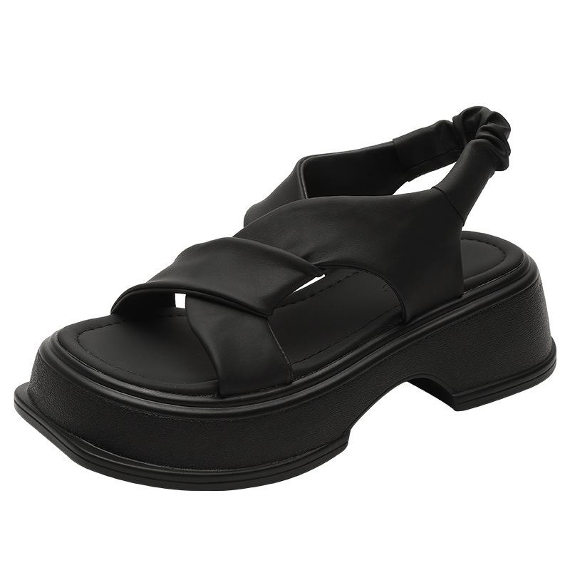 Thick-soled Roman Sandals, Muffin Soles Are Not Tired, Shoes Are Super Soft 2025 New Summer Small Open-toed Sandals Women