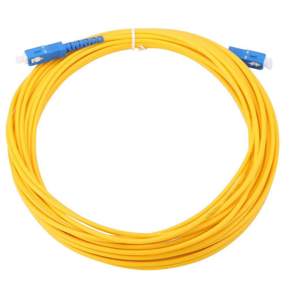 10m 11yd SC To SC Duplex Fiber Patch Cord Jumper Cable Single Mode Patch Cord