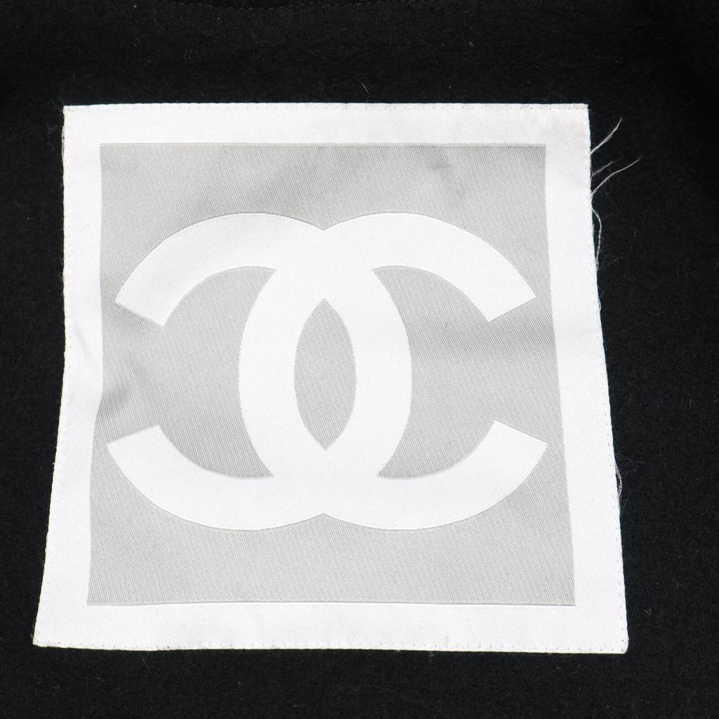 CHANEL [Domestic regular] 05A P26524 Sports Line Full Zip In-Boar Hoodie coat 36 blackUsed