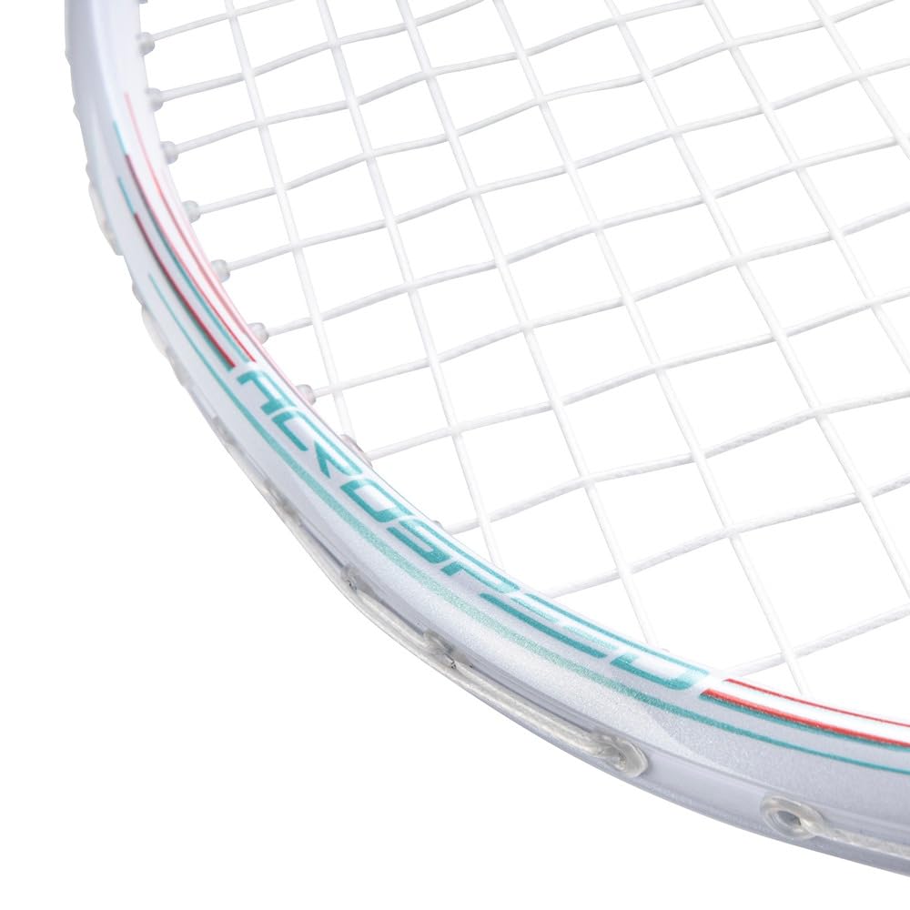 Mizuno Rachetă Badminton AcroSpeed 8 Doar Cadru Vândut cu Husă Moale 73JTB408, Unisex, (Corzi Separat), Inclus, Alb,