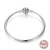 925 Sterling Silver Bracelet –Barrel Snap Clasp ,Cubic Zirconia ,Bangle Bracelet ,Chain Bracelet ,Charm ,Sizes 17 –21