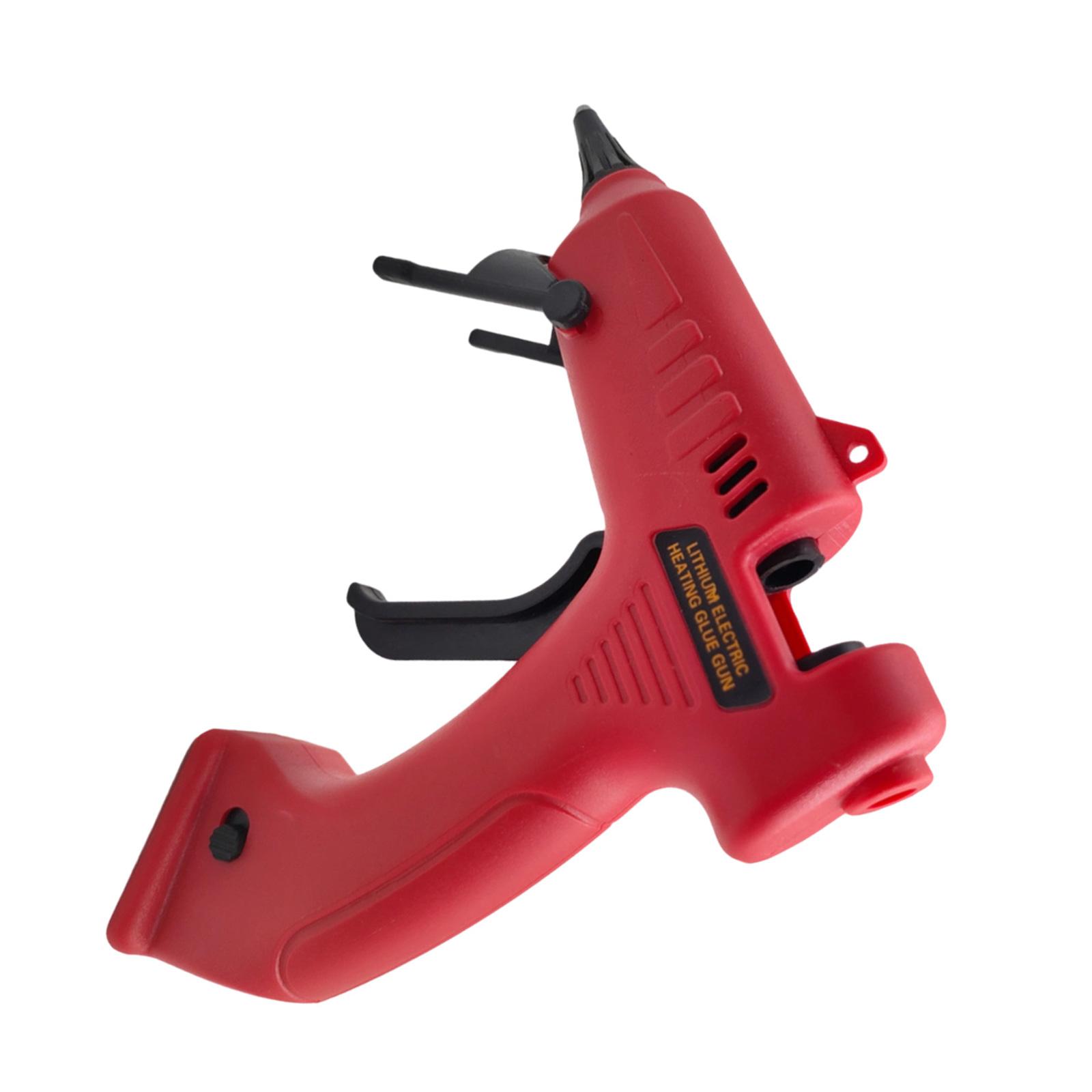 

Беспроводной клеевой пистолет 20 Вт Быстрый нагрев Совместим с клеевыми стержнями 7 мм (не включено) Идеально для домашних проектов и ремонтов красный