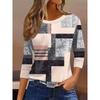 Summer Women's 3D Printed Long-sleeve T-shirt Is Fashionable, Versatile, Breathable, Trendy, and Casual