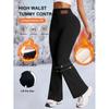 High Waist Fleece Flare Leggings Z91198
