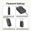 Anti-theft 4 Digit Combination Lock Zinc Alloy Wire Rope Padlock Customs Password Lock  for Travel